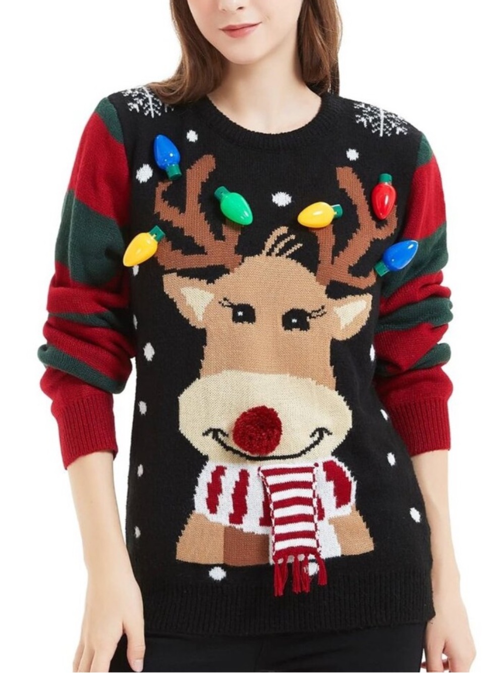 Daisys Boutique Ugly Christmas sweater Reindeer Sweater